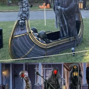 8 ft Animated LED Ferry of the Dead